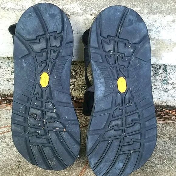 Chaco black canvas strap Men's sandals 12M Hiking Outdaoos - Picture 9 of 9